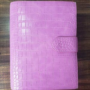 CHLOE PLANNER A5 RINGS - NEW - Aura Estelle Foxglove Pink (Gold) SLIM